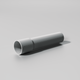 2 in. x 10 ft. PVC Schedule 40 Gray Conduit Pipe - Bell End