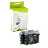 Fuzion Brother LC512PKS Compatible Inkjets - 2/Black Fuzion Brother LC512PKS Compatible Inkjets - 2/Black