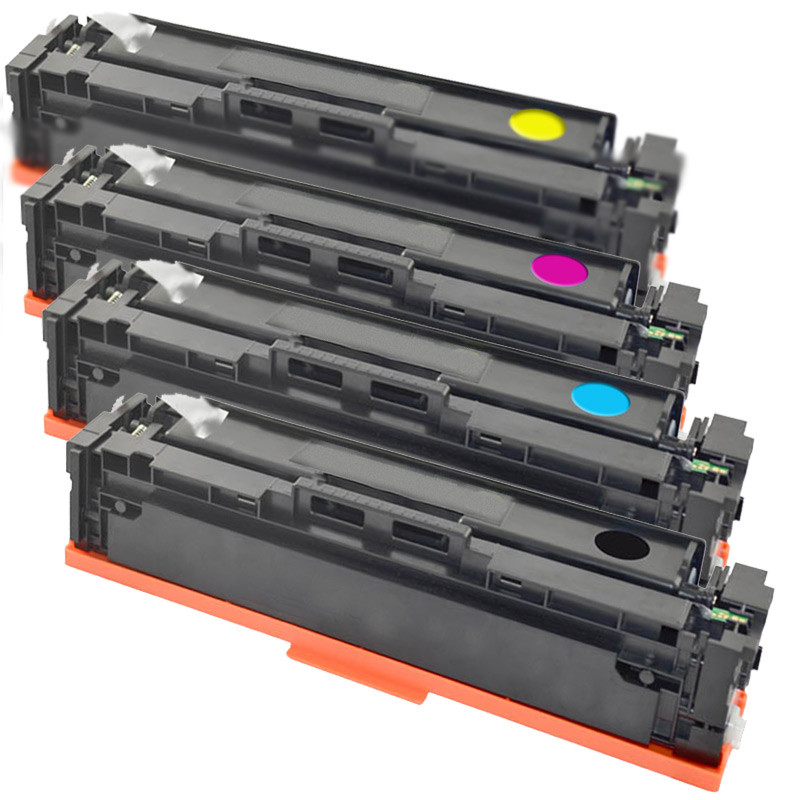 HP 201A Toner Combo Pack Full Set, Cyan, Magenta, Yellow and Black