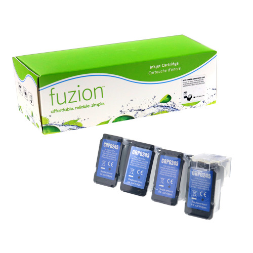 Fuzion Canon PG-245XL Remanufactured Infinite Ink Kit (4) - Black