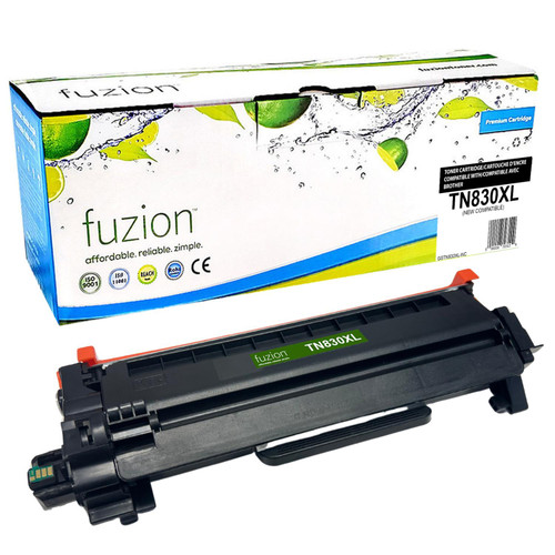Fuzion Brother TN830XL Compatible Toner High Yield - Black