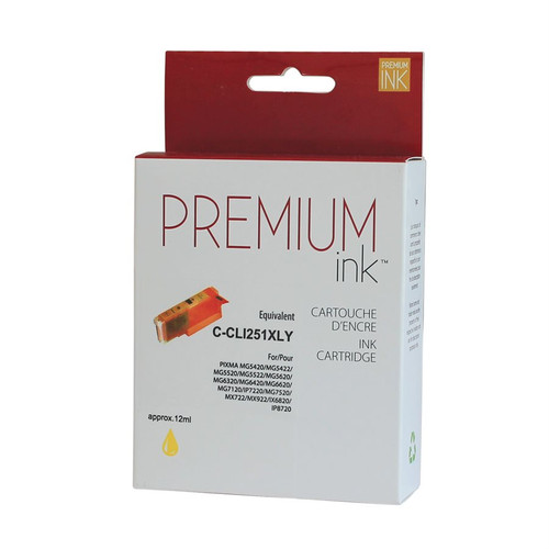 Canon CLI-251XL Yellow Compatible Premium Ink