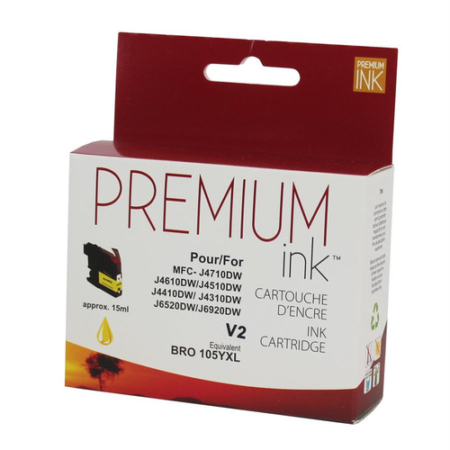 Brother LC105YS Yellow Compatible Premium Ink