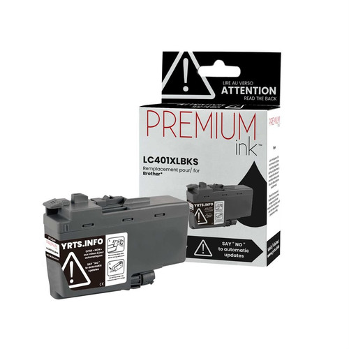 Brother LC401XLBKS Compatible Premium Ink Dye Black