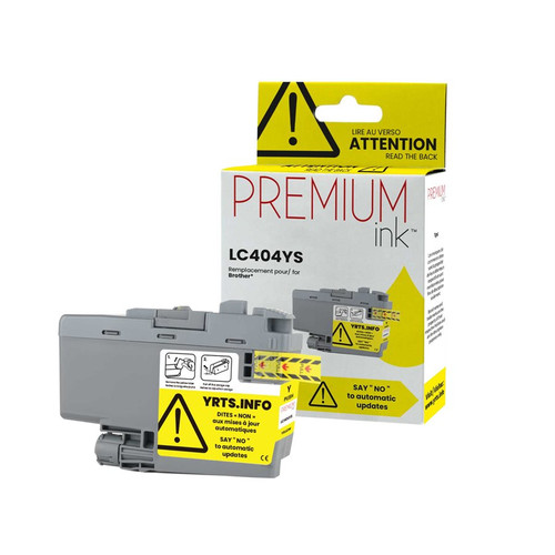 Brother LC404YS Compatible Premium Ink Dye Yellow