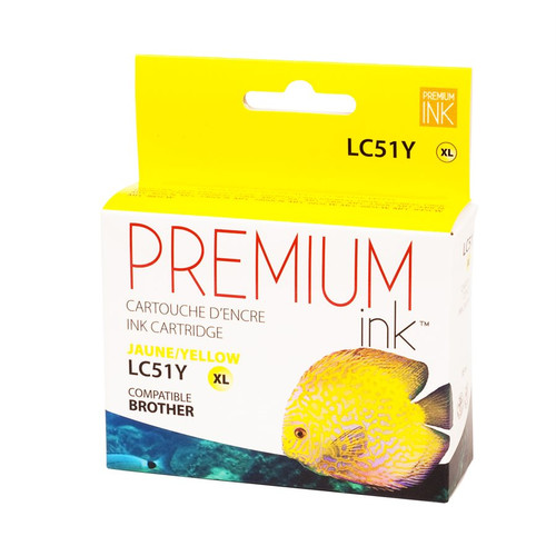 Brother LC51 XL Compatible Yellow  Premium Ink