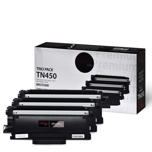 Brother TN450 Compatible Premium Tone Trio Pack