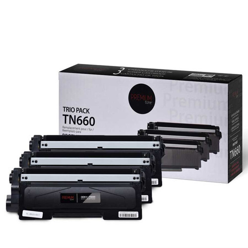 Brother TN660 Compatible Premium Tone Trio Pack