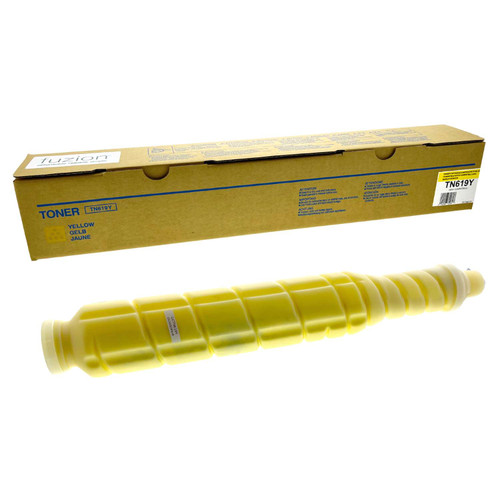 Fuzion Konica Minolta TN-619Y Compatible Toner - Yellow