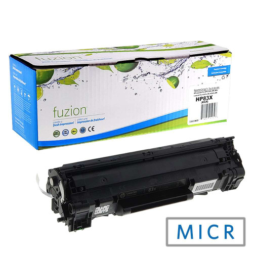 Fuzion HP CF283X (83X) Remanufactured MICR Toner