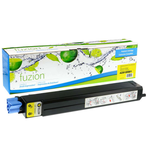 Fuzion Okidata C9600 Compatible Toner - Yellow