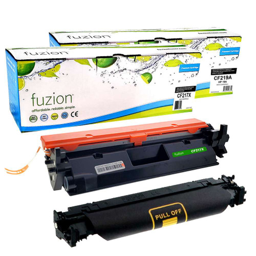 Fuzion HP CF217X (17X) / CF219A (19A) Compatible Toner & Drum Combo Fuzion HP CF217X (17X) / CF219A (19A) Compatible Toner & Drum Combo