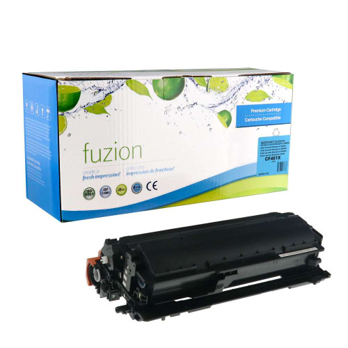 Fuzion HP CF461X (656X) Compatible Toner High Yield - Cyan Fuzion HP CF461X (656X) Compatible Toner High Yield - Cyan