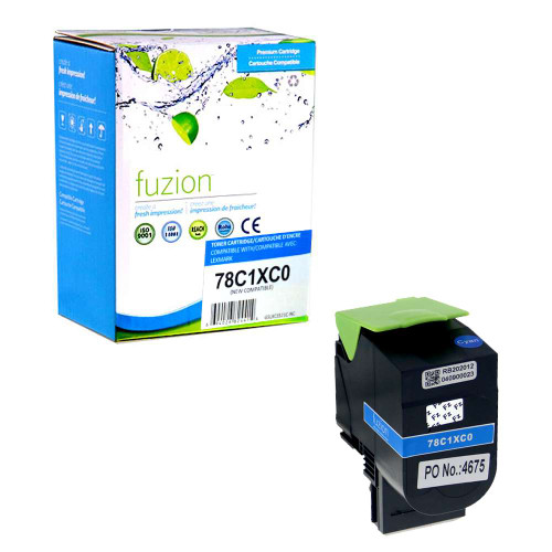 Fuzion Lexmark 78C1XC0 Compatible Toner - Cyan