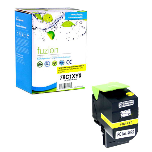 Fuzion Lexmark 78C1XY0 Compatible Toner - Yellow