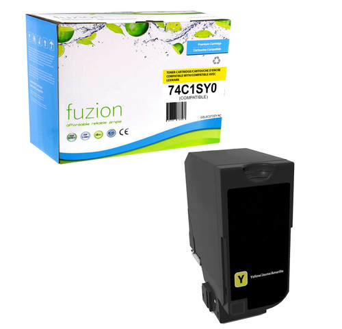 Fuzion Lexmark 74C1SY0 Compatible Toner - Yellow