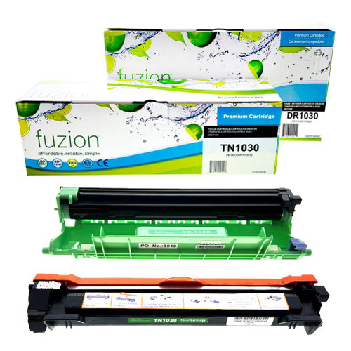 Fuzion Brother TN1030 / DR1030 Compatible Toner & Drum Combo