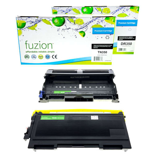Fuzion Brother TN350 / DR350 Compatible Toner & Drum Combo