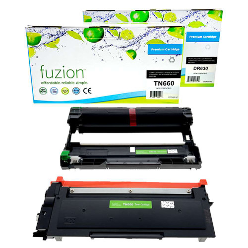 Fuzion Brother TN660 / DR630 Compatible Toner & Drum Combo