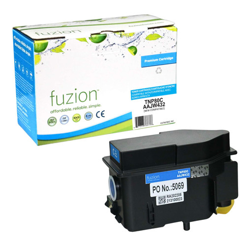Fuzion Konica Minolta TNP80C Compatible Toner - Cyan