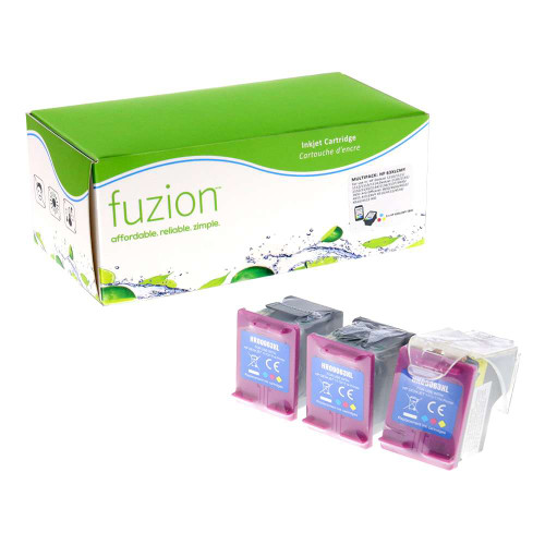 Fuzion HP #63XL Remanufactured Infinite Ink Kit (3) - HY CMY Fuzion HP #63XL Remanufactured Infinite Ink Kit (3) - HY CMY