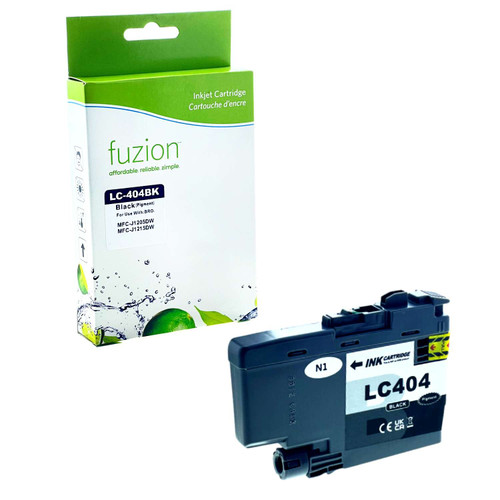 Fuzion Brother LC404BKS Compatible Inkjet - Black