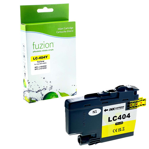 Fuzion Brother LC404YS Compatible Inkjet - Yellow Fuzion Brother LC404YS Compatible Inkjet - Yellow