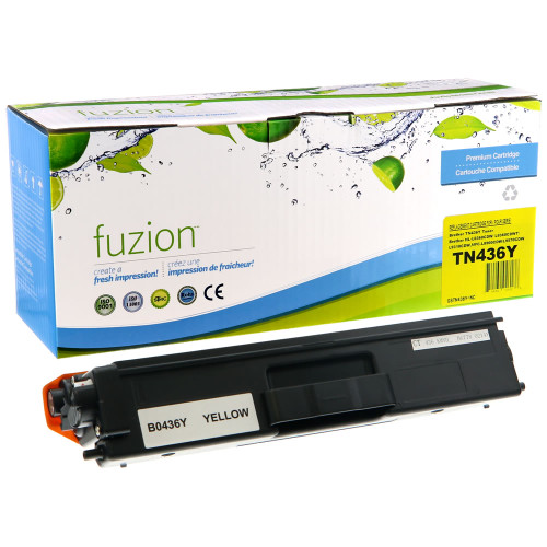 Fuzion Brother TN436Y Compatible Toner Super High Yield - Yellow