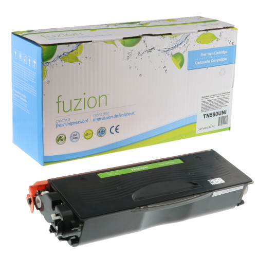 Fuzion Brother TN580/TN650 Compatible Toner High Yield - Black