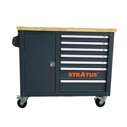 Stratus SAE-TL1446 Heavy Duty Mobile 46" W 14-Drawer Tool Chest Workbench