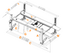 Stratus SAE-P48 G3 4 Post 8,000 LBS Capacity Manual Release Storage Car Lift With Casters