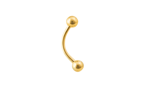 Gold Curved Barbells