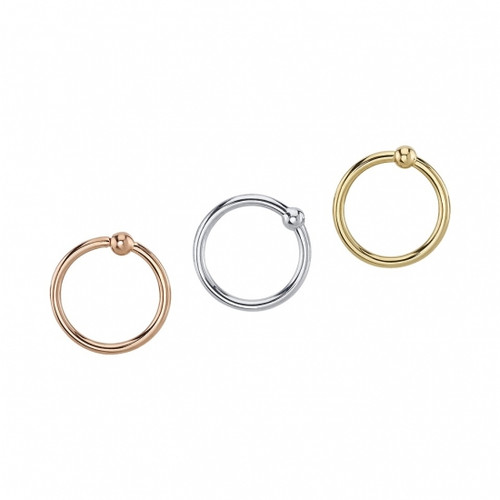 Gold Fixed Bead Ring Gold Fixed Bead Ring