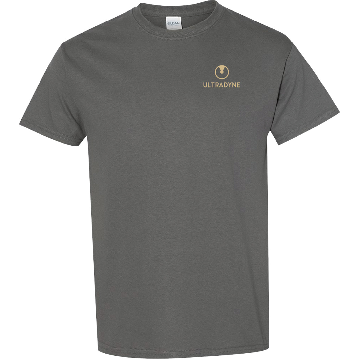 green t-shirt with Ultradyne logo on left chest
