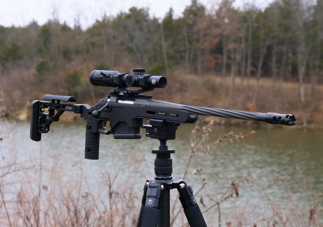 rifle on UD Carbon Tripod