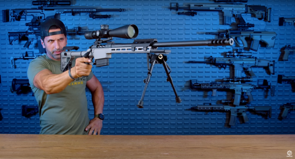 Shooting a 300 Win. Mag One Handed!