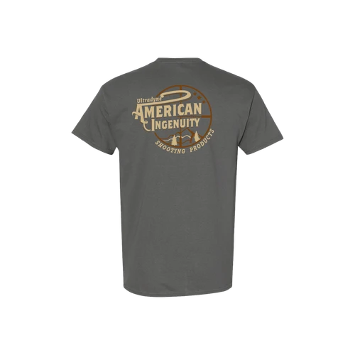 green t-shirt with American Ingenuity design