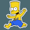 bart simpson SWIM TRUNKS Sticker bart simpson SWIM TRUNKS Sticker