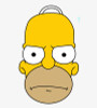 homer simpson MAD HEAD STICKER