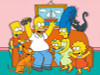 simpson family on couch funny cartoon sticker