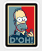 SIMPSON HOMER DOH STICKER RWB SIMPSON HOMER DOH STICKER RWB