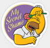 Simpson HOMER My Secret Shame Sticker Simpson HOMER My Secret Shame Sticker