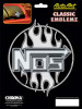 NOS Embossed Chrome Decal
