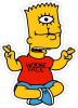 Wake Face BART SIMPSON Sticker