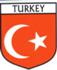 Turkey Flag Crest Decal Sticker