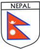 Nepal Flag Crest Decal Sticker