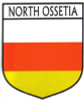 North Ossetia Flag Crest Decal Sticker