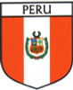 Peru Flag Crest Decal Sticker