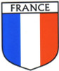 France Flag Crest Decal Sticker