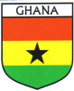 Ghana Flag Crest Decal Sticker